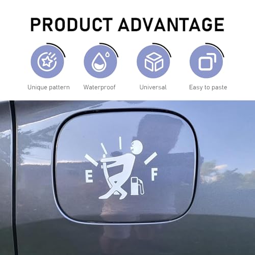 Funny Car Fuel Tank Sticker, High Gas Consumption Fuel Gauge - Product Imagery