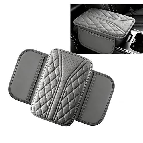 Car Center Console Cover, Leather Breathable Comfort Armrest - Product Imagery