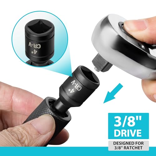 DURATECH 5/8" Swivel Magnetic Spark Plug Socket with Enhanced - Product Imagery