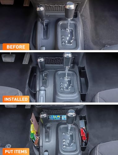 Savadicar GT-3 JK Shifter Storage Box, Gear Shift Console Side - Product Imagery