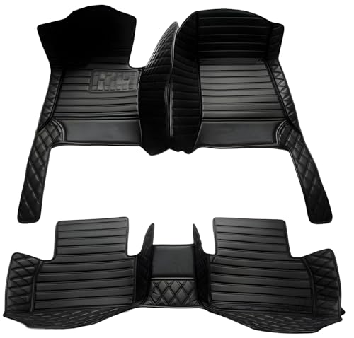 SARAHS Customized car Floor mats (Black Double Splicing) - Product Imagery