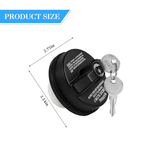 Car Locking Gas Cap, Heavy Duty Vehicle Lock Fuel Cap Cover - Product Imagery