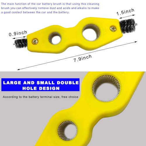 Ohleats Battery Terminal Cleaning Brush, 4 in 1 Anti-Corrosion - Product Imagery