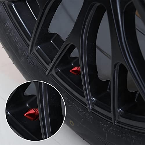 SINGARO Car Tire Valve Caps, 4 Pieces of Universal Aluminum - Product Imagery