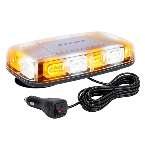 Xprite Upgraded 12" 72LED Rooftop Strobe Lights, High Visibility - Product Imagery