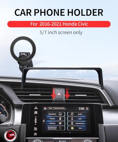 Car Phone Holder for Honda Civic 2016-2021 Accessories, 5/7-inch - Product Imagery