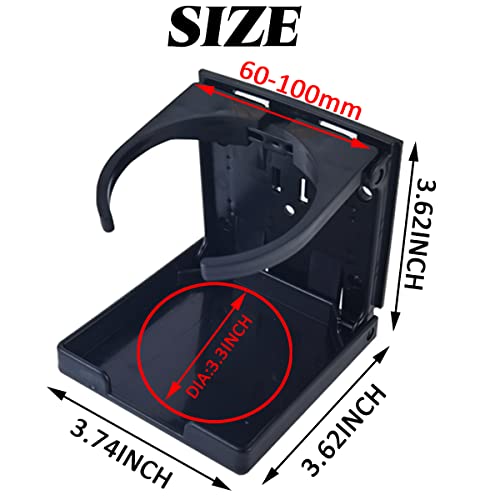 NSBELL 4PCS Adjustable Folding Drink Holder Universal Car Cup - Product Imagery