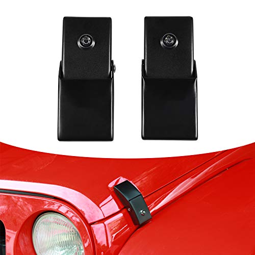 JeCar Steel Hood Latches Compatible with Jeep Wrangler 2007-2023 - Product Imagery