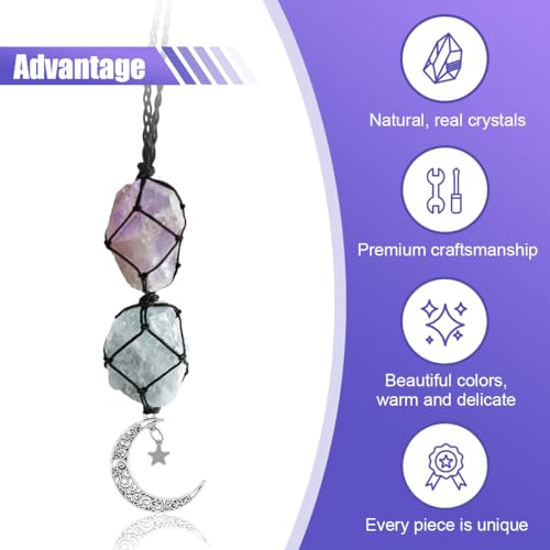 Hanging Car Charm, Crystal Car Hanging Ornament, Car Interior - Product Imagery