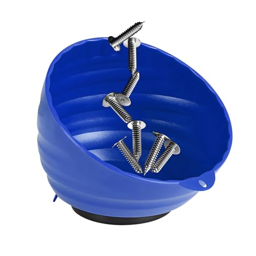 Magnetic Nut Cup, 6 Inch Cup Diameter Curved Magnetic Screws - Product Imagery