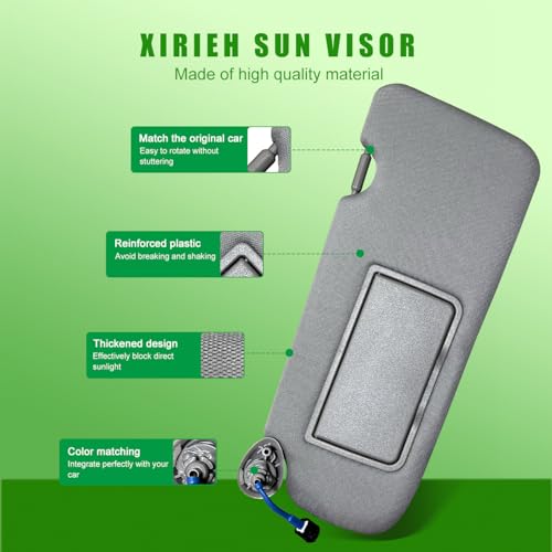 Left Driver Side Sun Visor for Honda CRV 2017 2018 2019 2020 - Product Imagery