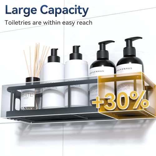 YASONIC Shower Caddy Adhesive, Rustproof Shower Organizer, Large - Product Imagery