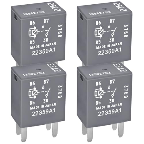4Pcs Relay 13502752, 12VDC 30A 4 Pins Multi-Purpose OEM Relay - Product Imagery