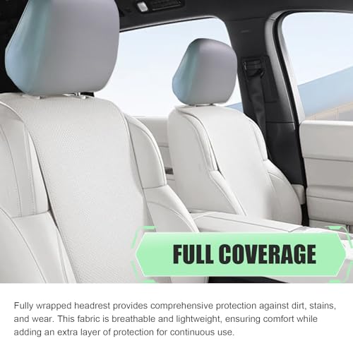 Shakas 2 PCS Cars Headrest Covers, Full Wrap-around Non-marking - Product Imagery