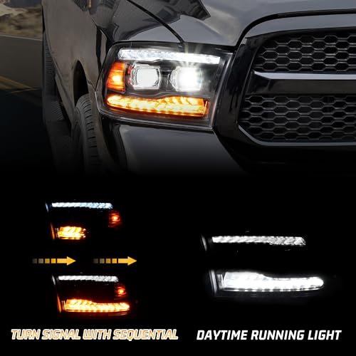 Full LED Headlight for 2009-2018 Dodge Ram 1500 Accessories - Product Imagery