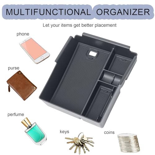 Upgraded Design Center Console Organizer Tray for Hyundai Santa - Product Imagery