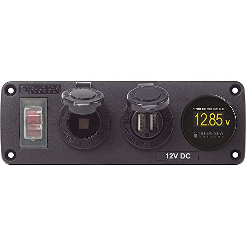 Blue Sea Systems 4366 Water-Resistant Accessory Panel with - Product Imagery