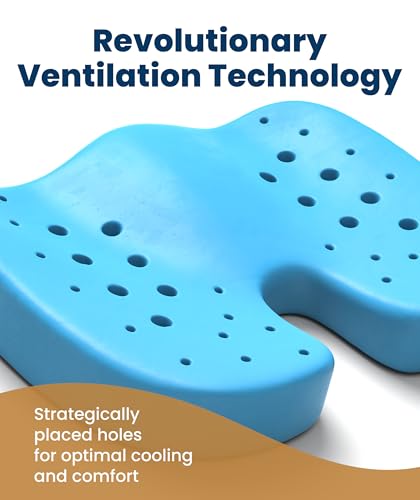 Everlasting Comfort Doctor Recommended Memory Foam Seat Cushion - Product Imagery