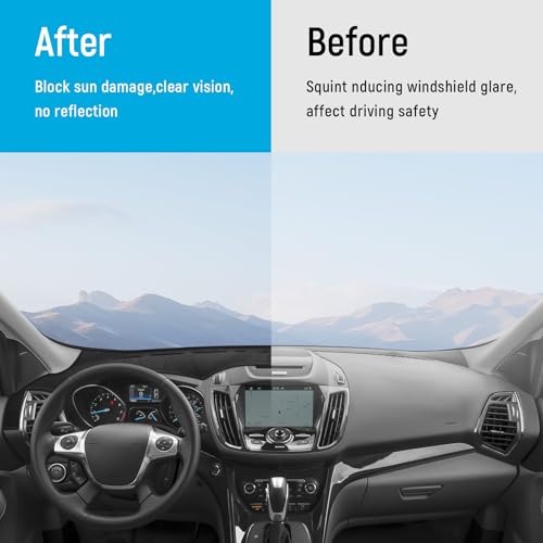ZZEQYG Dash Cover for Ford Escape S SE SEL Titanium 2014 2015 - Product Imagery