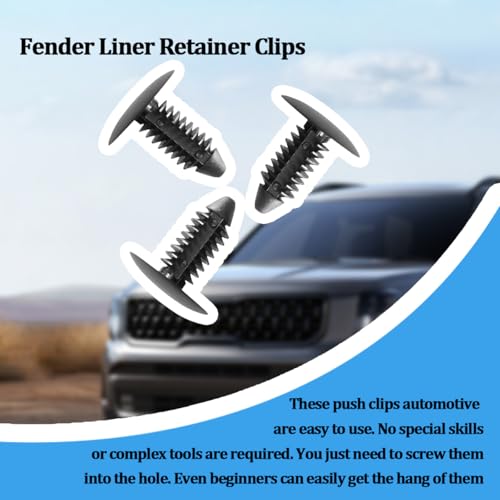 10PCS Car Bumper Plugs, 8mm Rivets License Plate Hole Plugs - Product Imagery