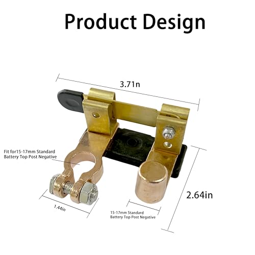 2 Pack Top Post Knife Blade Master Switch, 12V 24V Knife Blade - Product Imagery