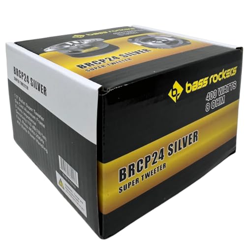 Bass Rockers BRCP24 Silver 4" Bullet Tweeter, 400W Peak/200W - Product Imagery