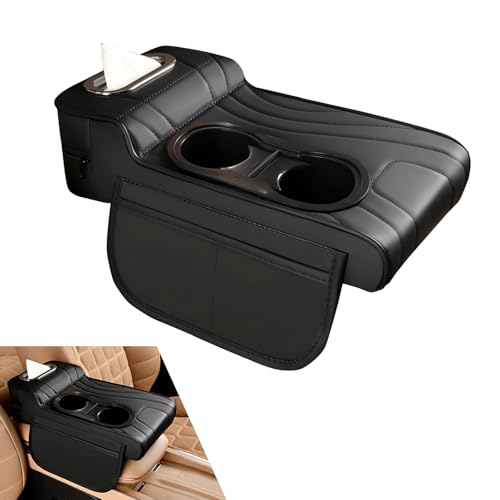 Car Center Console Cover, Microfiber Leather Car Armrest Cover, - Product Imagery