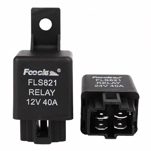 2Pcs FLS821 Heavy Duty Automotive Relay 12VDC 40A 4Pins - Product Imagery