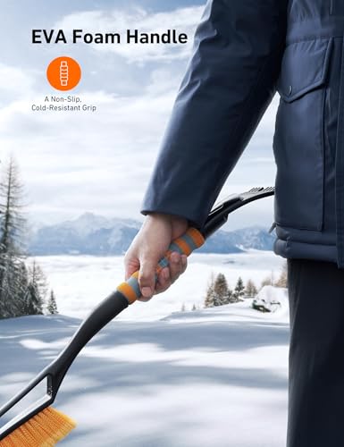 AstroAI 27" 2-in-1 Detachable Snow Brush & Ice Scrapers for Car - Product Imagery