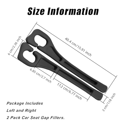 Car Seat Gap Filler Organizer 2 Pack, Car Accessories Seat - Product Imagery
