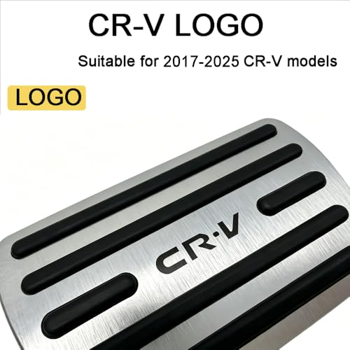 Auto Aluminum Pedal Covers Set for Honda CRV 2017-2025 No Drill - Product Imagery