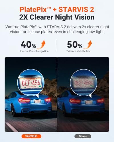 Vantrue N4S 2.7K 3 Channel Dash Cam, Triple STARVIS 2 Night - Product Imagery