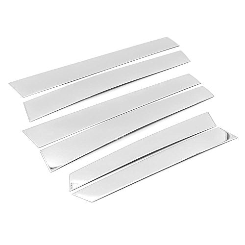 Sizver Chrome Stainless Steel Pillar Posts Accent Covers For - Product Imagery