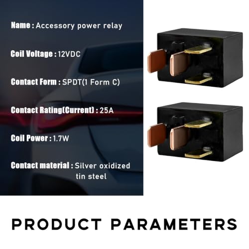 2 PCS Car AC Relay, G8HL-H71 AC and Starter Relays, Multiple Use - Product Imagery