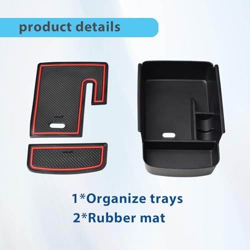 Center Console Organizer Tray for 2024 2025 2026 Chevy Trax - Product Imagery
