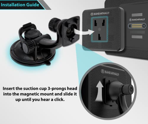 Ramtech Car Truck Windshield Suction Cup Holder for Rand McNally - Product Imagery