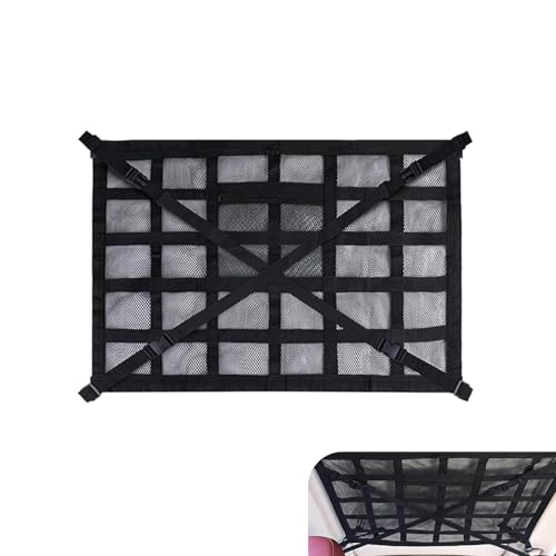Double Layer Mesh Roof Storage Organizer, 31.5"x 21" Car Ceiling - Product Imagery
