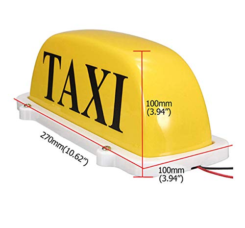Taxi Sign Cab Lights Magnetic Car Roof Taxi Top Sign Indicator - Product Imagery