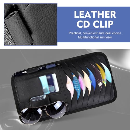 Car CD Holder, Compartmentalized Storage Pouch for Eyeglasses - Product Imagery