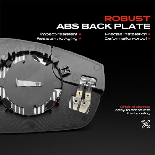 A-Premium Left Driver Side Heated Power Mirror Glass Compatible - Product Imagery