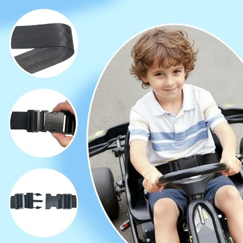 Portable Adjustable Seat Belt for Kids Ride on Power Wheels Toy - Product Imagery