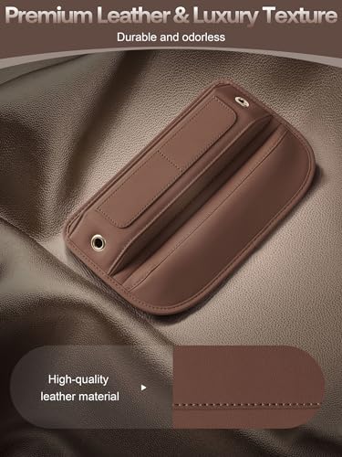 Universal Fit Premium Leather Car Seat Gap Filler Organizer, - Product Imagery