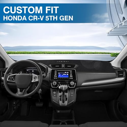 KUST Black Dash Cover for Honda CR-V CRV 2017-2022 Left Hand - Product Imagery
