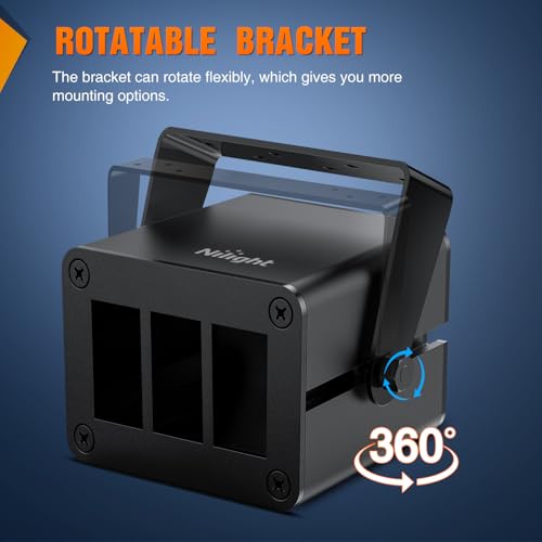 Nilight 3 Gang Rocker Switch Box Detachable Housing 3 Holes - Product Imagery