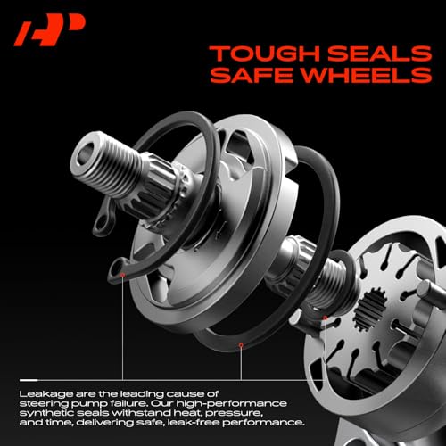 A-Premium Power Steering Pump, Precision-machined Steel - Product Imagery