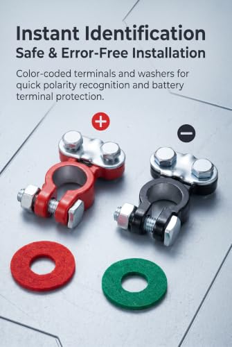 2 PCS Power Terminal Connectors, 12V Bus Bar Terminal Block, - Product Imagery