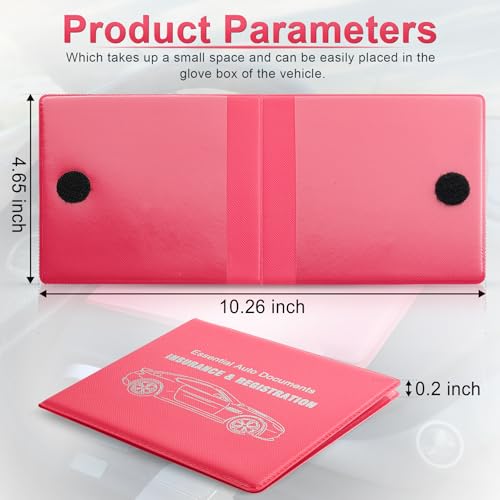 UYYE Car Registration and Insurance Card Holder, Vehicle Glove - Product Imagery