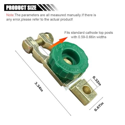 Top Post Battery Disconnect Switch, 12V-24V Battery Terminal - Product Imagery