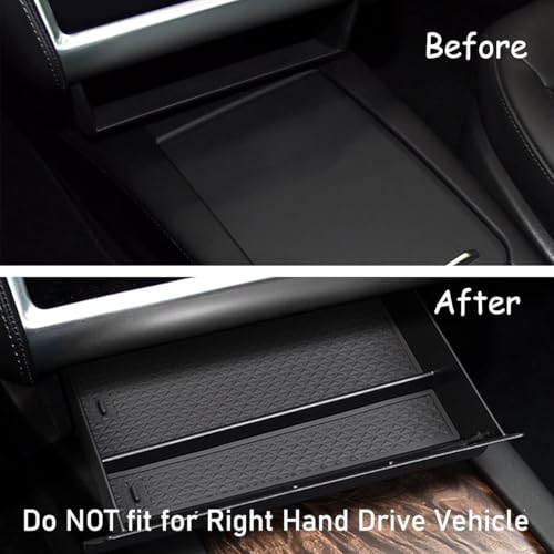 Jaronx For Tesla Model S/X Cubby Drawer Console Organizer - Product Imagery