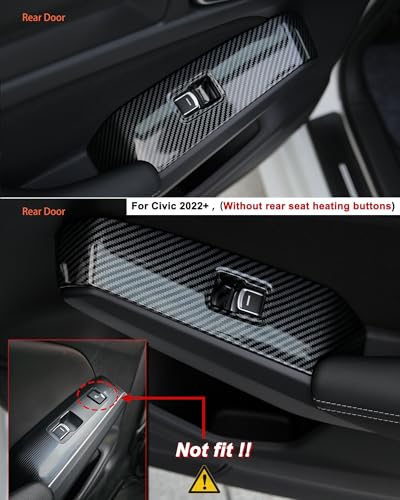 Thenice Window Control Decorative Cover for Honda Civic 2022-2026 - Product Imagery